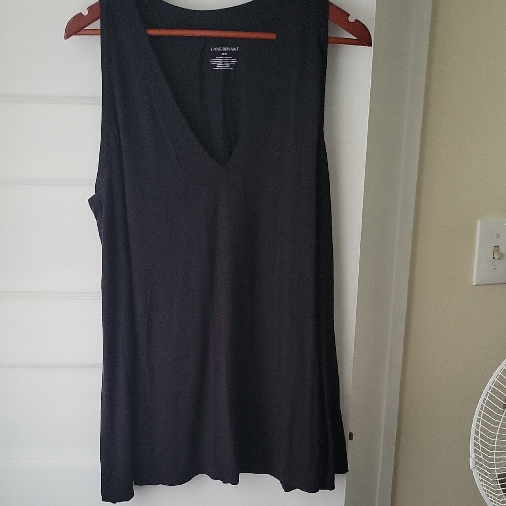 Lane Bryant Black Sleeveless Top